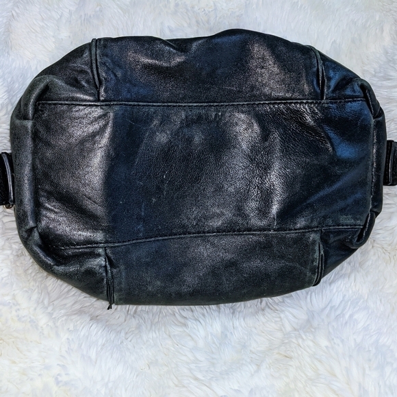 Michael Kors Black Soft Leather Satchel Shoulder Bag - Picture 9 of 16